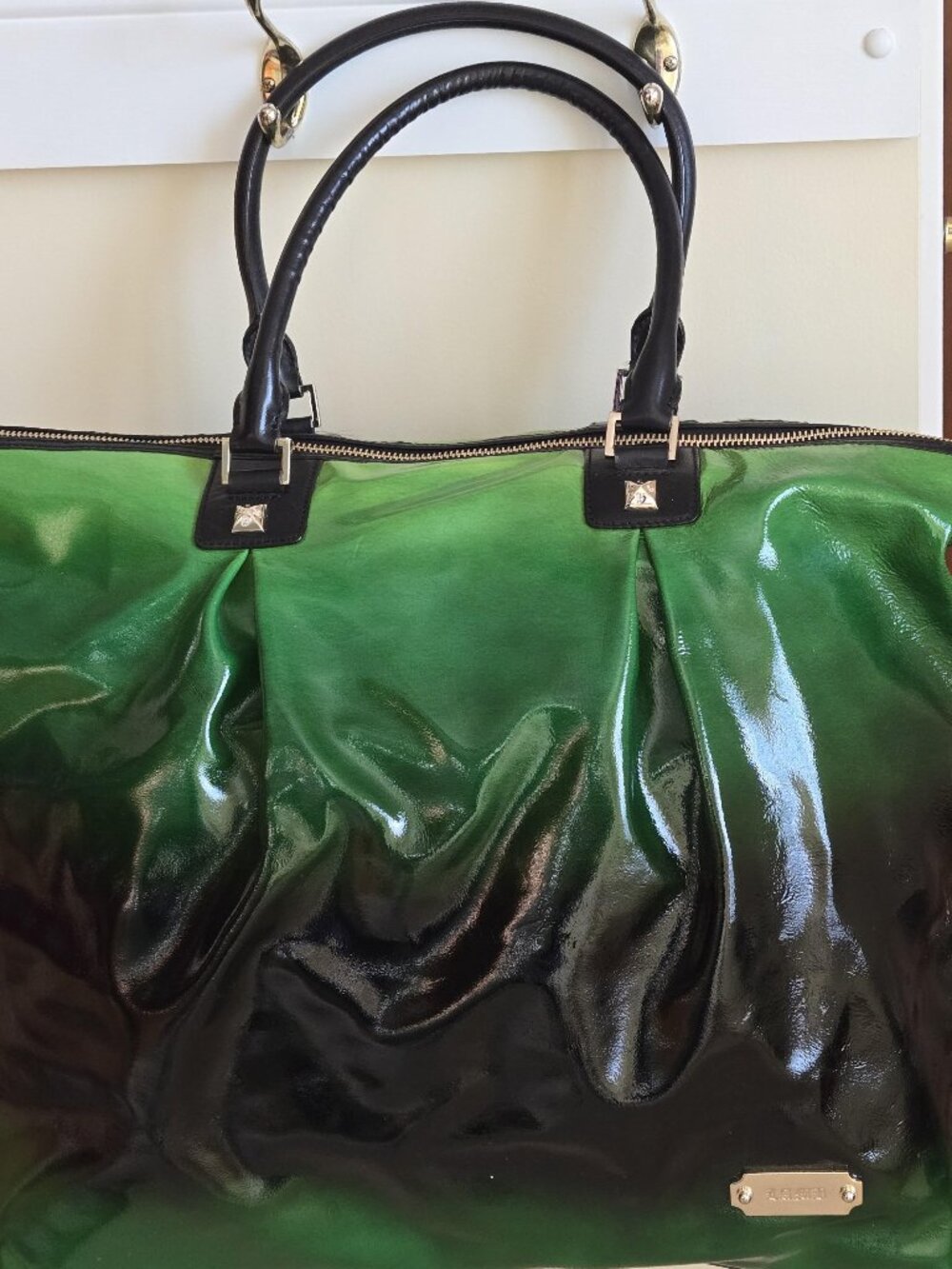 L.A.M.B. by Gwen Stefani Ombre Patent Leather Travel Bag.